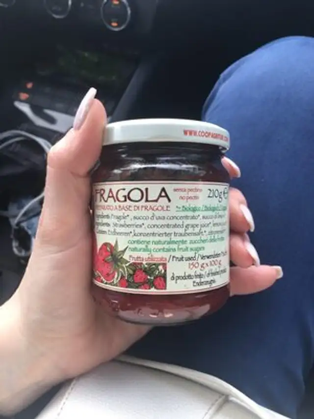 Fragola ingredients label