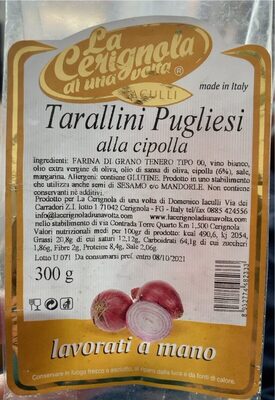 Taralli Pugliesi alla cipolla