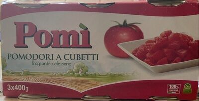 Pomodori a cubetti front packaging