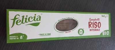 Spaghetti riso integrale front packaging