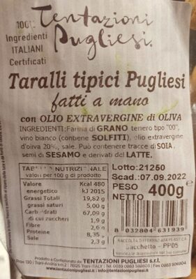 Taralli tipici pugliesi