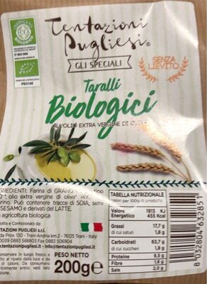 Tarallucci biologici