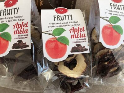 Apfel mit Schoko front packaging