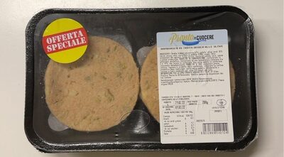 Hamburger di trota iridea alle olive front packaging