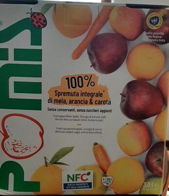 Spremuta integrale mela arancia e carota