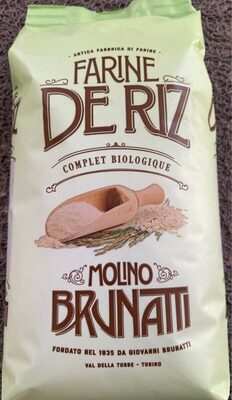 Farine de riz complet biologique front packaging