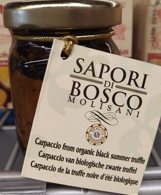 Carpaccio from black truffle front packaging