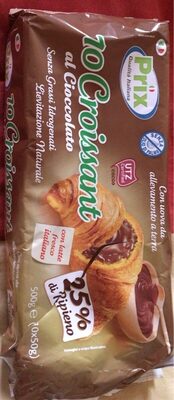 Croissant al cioccolati front packaging