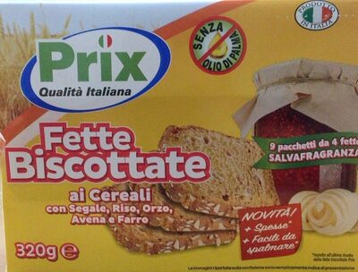Fette biscottate ai cereali