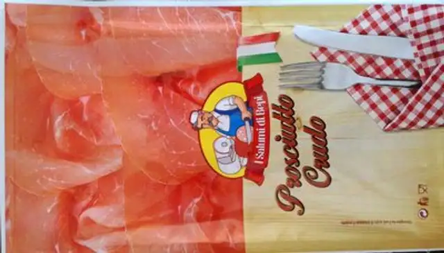 Prosciutto crudo front packaging