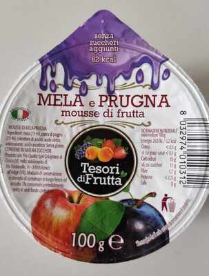 Mela e prugna mousse