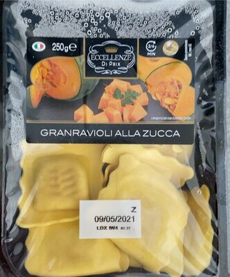 Granravioli alla zucca front packaging