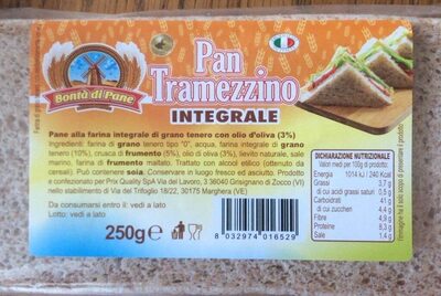 Pan tramezzino integrale