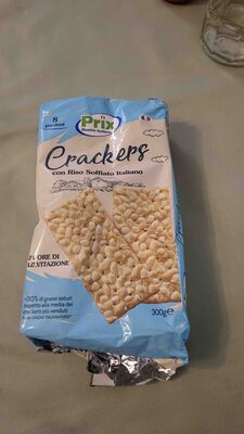 Cracker con riso soffiato