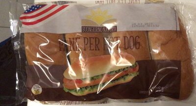 Pane per hot dog front packaging
