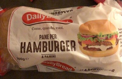 Pane per hamburger front packaging