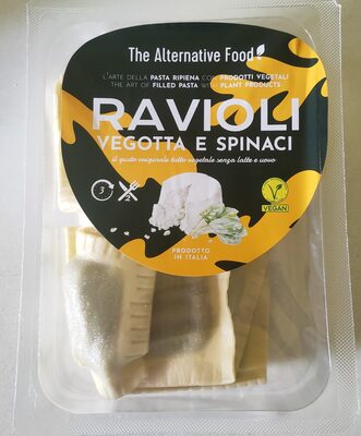 RAVIOLI-FRESH PASTA, FILLED WITH SPINACH AND VEGO