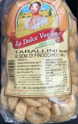 Taralli ai semi di finocchio