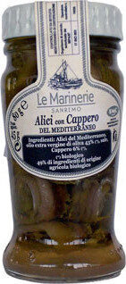 Alici Del Mediterraneo Arrotolate Con Capperi (80G / ML)