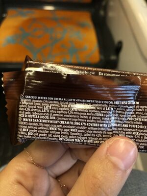 Grisbi Rice ingredients label