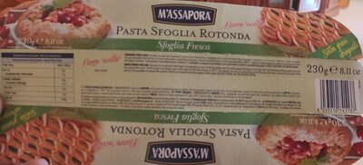 Pasta sfoglia rotonda front packaging