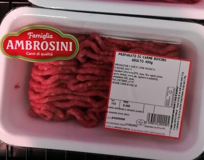 Macinato bovino adulto front packaging