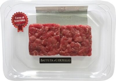 Battuta a coltello di bovino adulto scottona front packaging