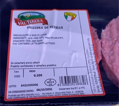 Hamburger front packaging