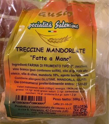 Treccine mandorlate front packaging