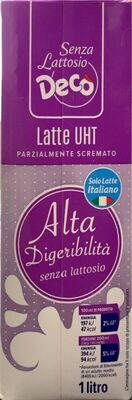 Latte Uht senza lattosio