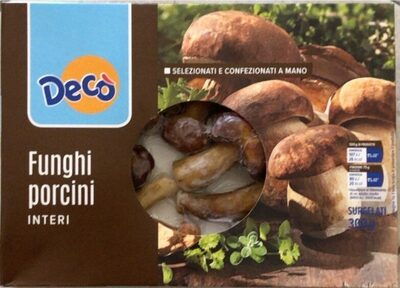 Funghi porcini interi front packaging