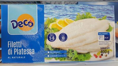Decò Filetti di Platessa al naturale