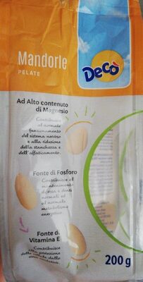 Mandorle Pelate front packaging