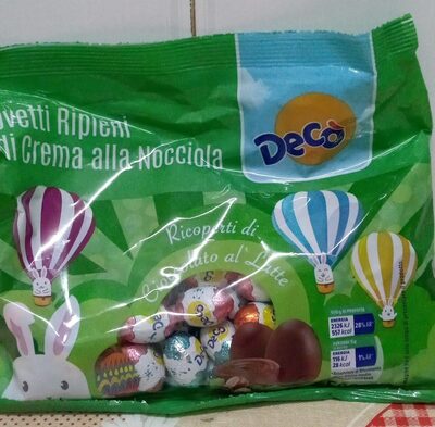 Ovetti ripieni di crema alla nocciola