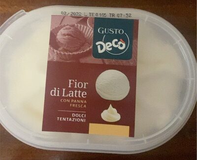 Fior di latte con panna fresca front packaging