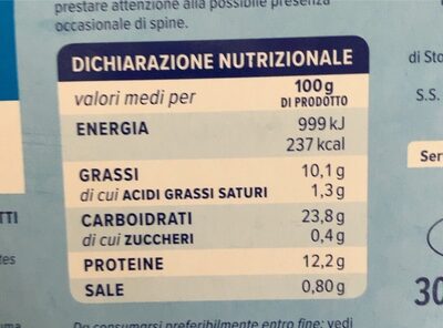 Filetto di platessa inpanato front packaging