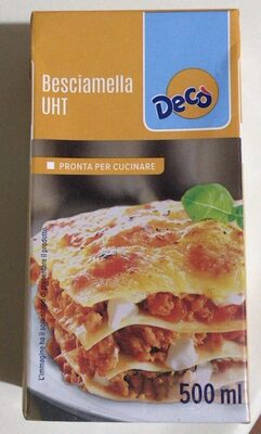 Besciamella UHT front packaging