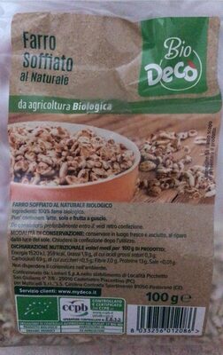Farro soffiato front packaging