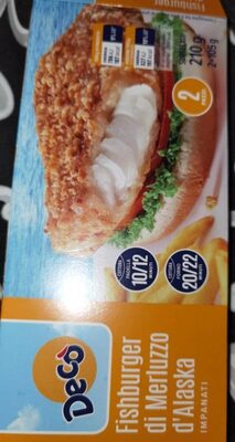 Fishburger di merluzzo d'alaska