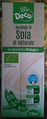 Bio Decò Bevanda di Soia al naturale da agricoltura biologica