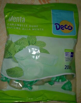 Caramelle menta front packaging