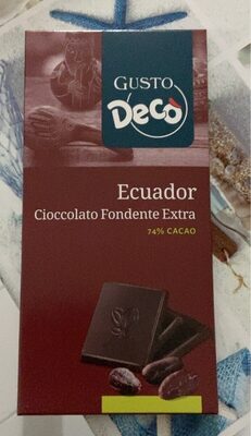 Cioccolato fondente extra Ecuador 74%