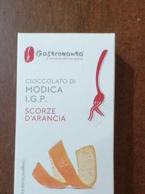Cioccolato di Modica IGP Scorze d'arancia front packaging