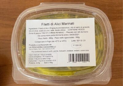 Filetti di alici marinati