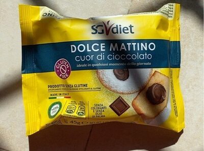 Dolce mattino cuor di cioccolato