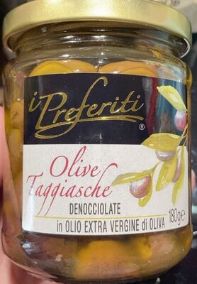 Olive taggiasche denocciolate front packaging