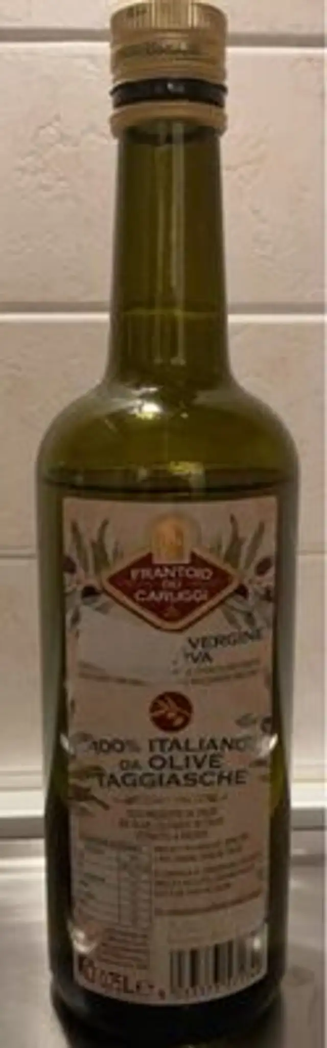 Olio extravergine di oliva front packaging