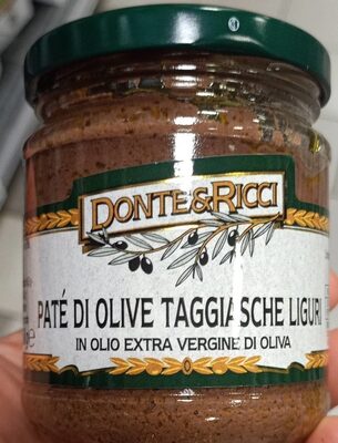 Patè di olive taggiasche liguri front packaging