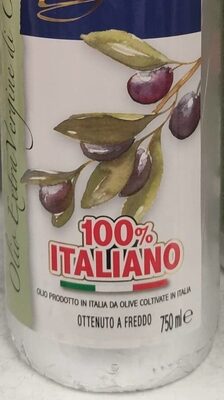 Olio extravergine di oliva front packaging