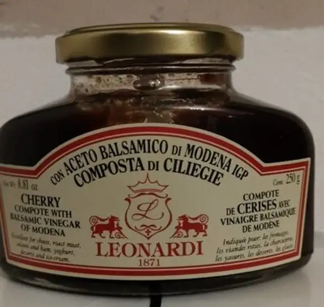 Composta di ciliegie con aceto balsamico di Modena IGP